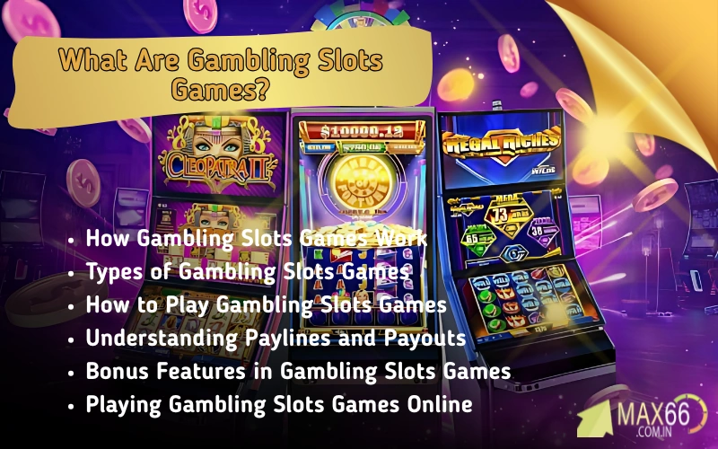 Experience the best premium casino slot games at max66.in!
